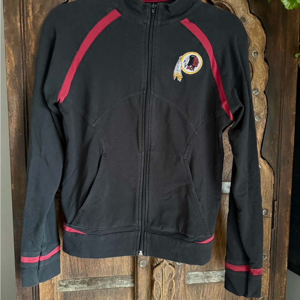 Reebok Washington Redskins Black and Red zip sweatshirt